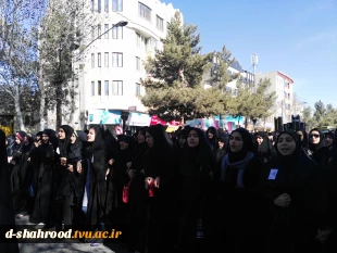 برگزاری مراسم وداع و تشییع پیکر مطهر شهید گمنام در دانشکده فنی وحرفه ای دختران شاهرود  4