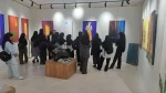 بازدید دانشجویان گروه هنر دختران شاهرود باهمراهی استاد معزز سرکار خانم لشکری از نمایشگاه نقاشی وحجم  3