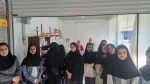 بازدید دانشجویان گروه هنر دختران شاهرود باهمراهی استاد معزز سرکار خانم لشکری از نمایشگاه نقاشی وحجم  4