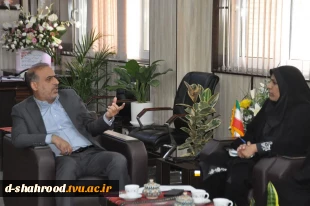 دیدار رئیس دانشکده ملی مهارت دختران شاهرود با معاون استاندار و فرماندار ویژه شهرستان شاهرود 2