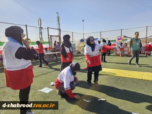 حضور خانم زهرا ربانی دبیر کانون هلال احمر دانشکده در نشست دبیران کانون های چهارگانه دانشجویی استان سمنان 2