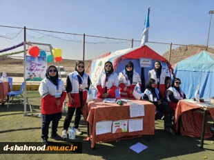 حضور خانم زهرا ربانی دبیر کانون هلال احمر دانشکده در نشست دبیران کانون های چهارگانه دانشجویی استان سمنان 4