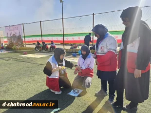 حضور خانم زهرا ربانی دبیر کانون هلال احمر دانشکده در نشست دبیران کانون های چهارگانه دانشجویی استان سمنان 5