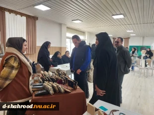 بازدید جمعی از کارآفرینان برتر حوزه پوشاک از دانشکده ملی مهارت دختران شاهرود به مناسبت هفته کارآفرینی 5