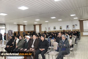 برگزاری یادواره شهید گمنام و مراسم شهادت حضرت فاطمه زهرا (س) در دانشکده ملی مهارت دختران شاهرود 7