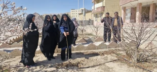 جای خالی آن جانباز شهید در روز درختکاری
 8