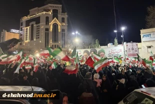 حضور حماسی دانشگاهیان دانشکده ملی مهارت دختران شاهرود در مراسم وداع با شهدای شهرستان شاهرود 7